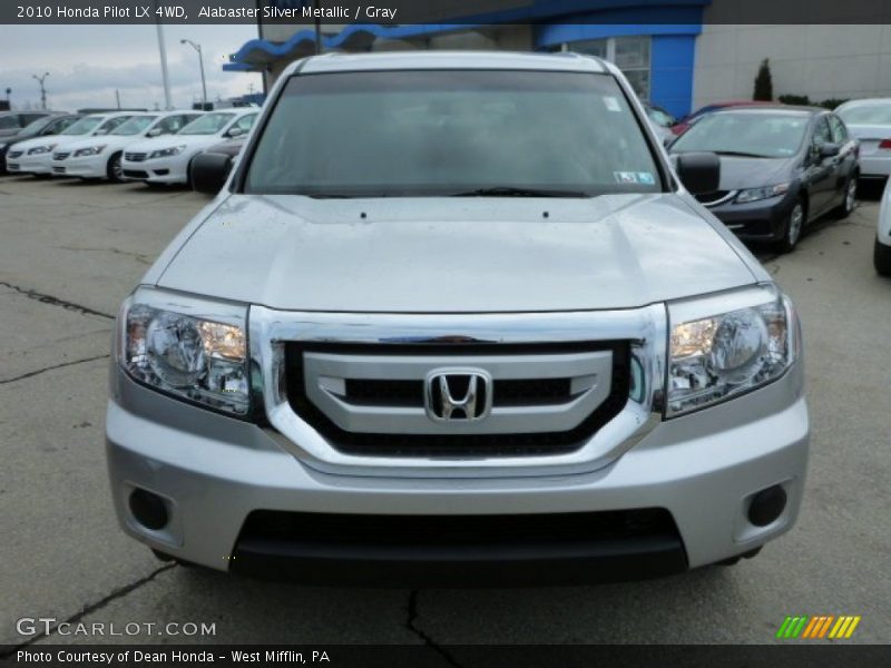Alabaster Silver Metallic / Gray 2010 Honda Pilot LX 4WD