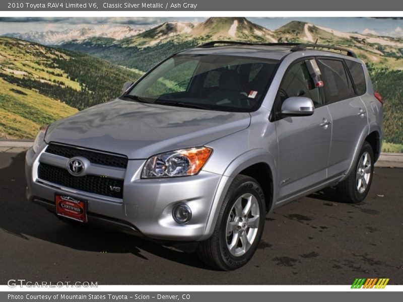 Classic Silver Metallic / Ash Gray 2010 Toyota RAV4 Limited V6