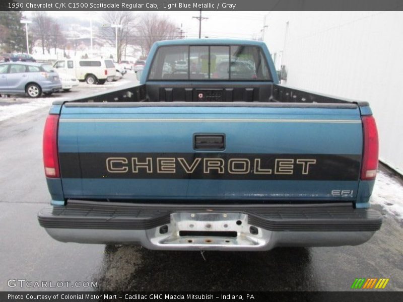 Light Blue Metallic / Gray 1990 Chevrolet C/K C1500 Scottsdale Regular Cab