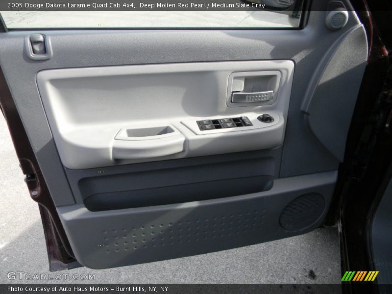 Deep Molten Red Pearl / Medium Slate Gray 2005 Dodge Dakota Laramie Quad Cab 4x4