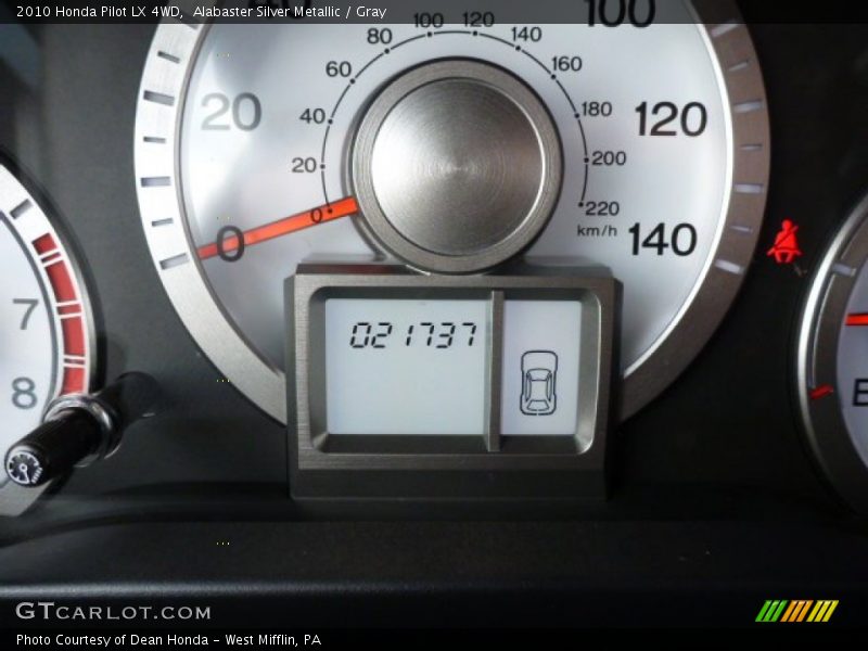 Alabaster Silver Metallic / Gray 2010 Honda Pilot LX 4WD