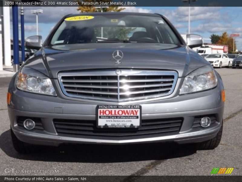 Palladium Silver Metallic / Black 2008 Mercedes-Benz C 300 4Matic Sport