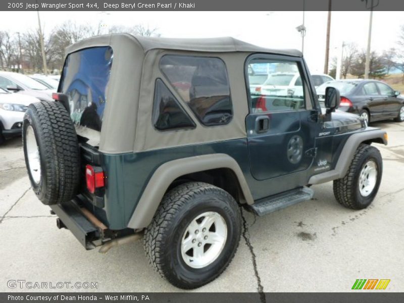 Deep Beryl Green Pearl / Khaki 2005 Jeep Wrangler Sport 4x4