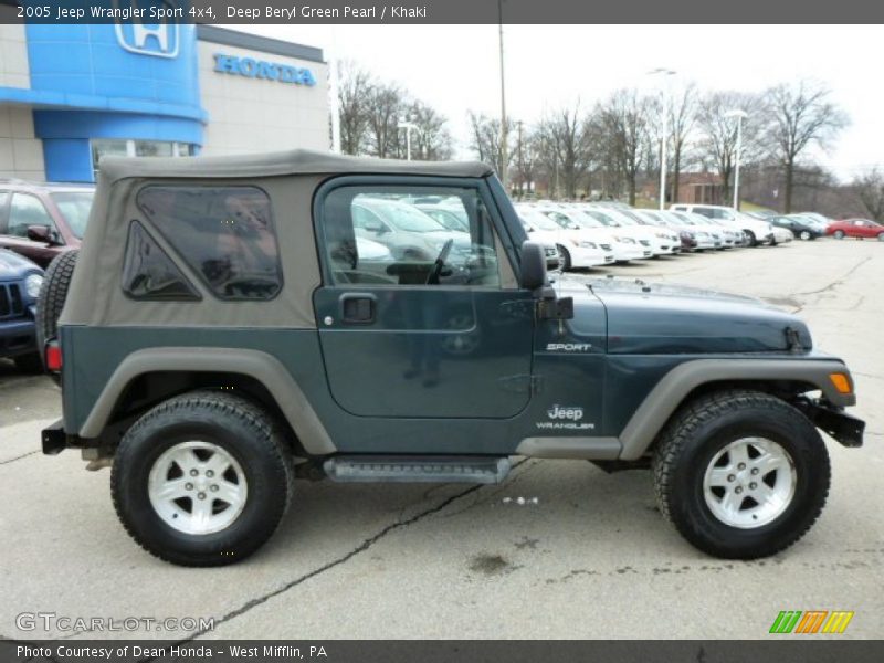Deep Beryl Green Pearl / Khaki 2005 Jeep Wrangler Sport 4x4