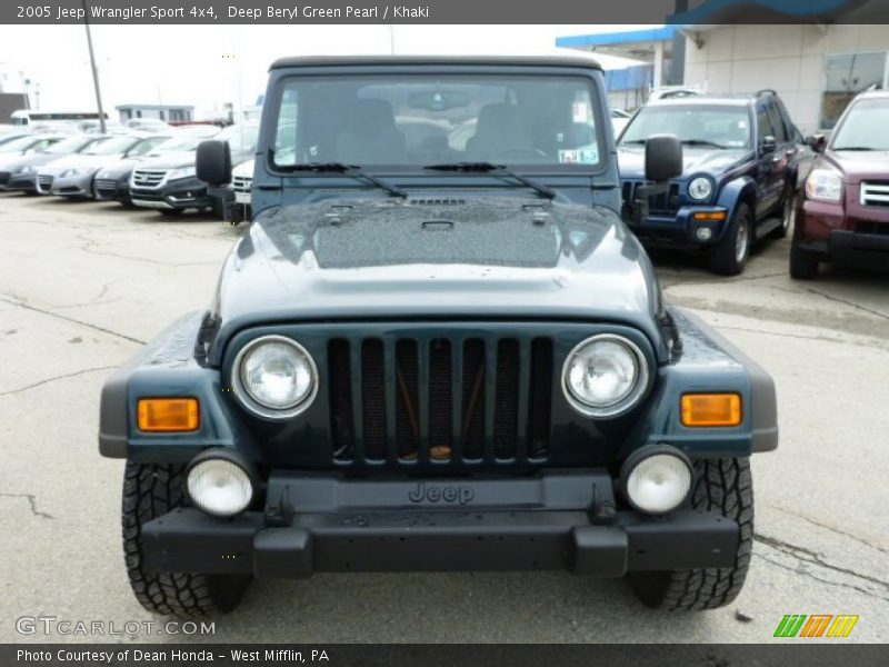 Deep Beryl Green Pearl / Khaki 2005 Jeep Wrangler Sport 4x4