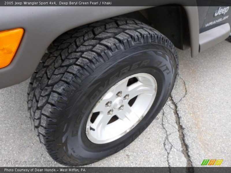 Deep Beryl Green Pearl / Khaki 2005 Jeep Wrangler Sport 4x4