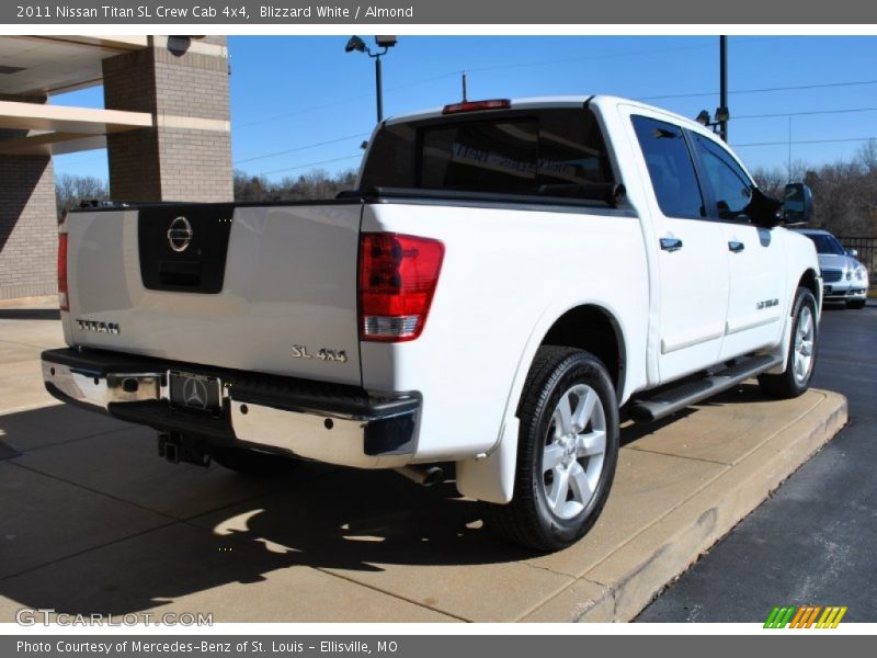 Blizzard White / Almond 2011 Nissan Titan SL Crew Cab 4x4