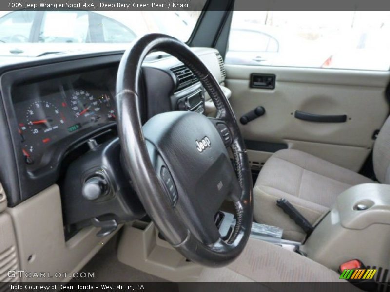 Deep Beryl Green Pearl / Khaki 2005 Jeep Wrangler Sport 4x4