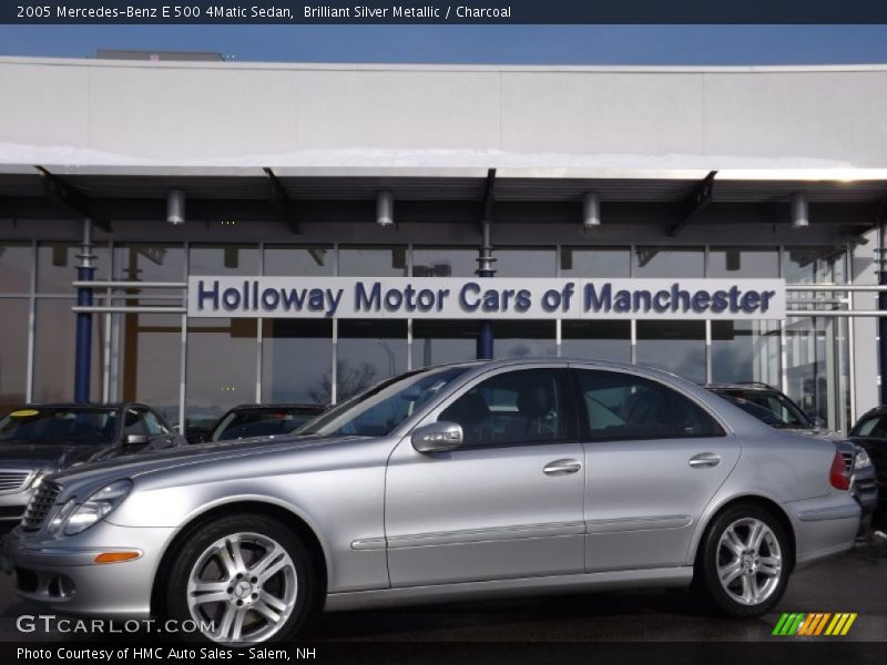 Brilliant Silver Metallic / Charcoal 2005 Mercedes-Benz E 500 4Matic Sedan