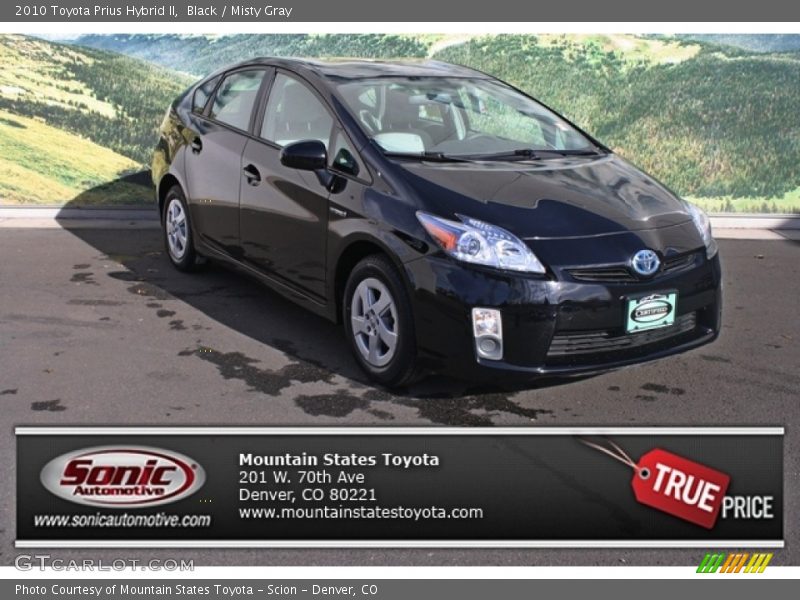 Black / Misty Gray 2010 Toyota Prius Hybrid II