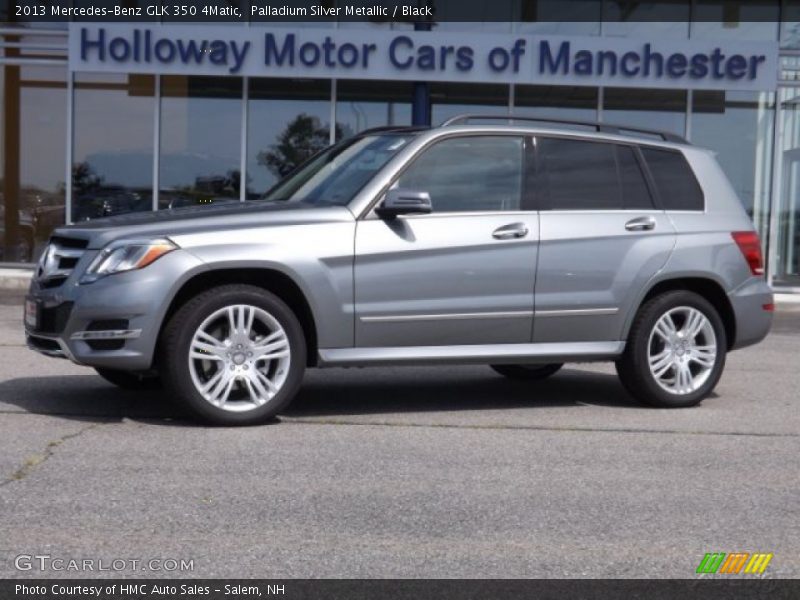 Palladium Silver Metallic / Black 2013 Mercedes-Benz GLK 350 4Matic