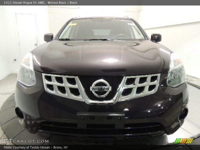 Wicked Black / Black 2011 Nissan Rogue SV AWD