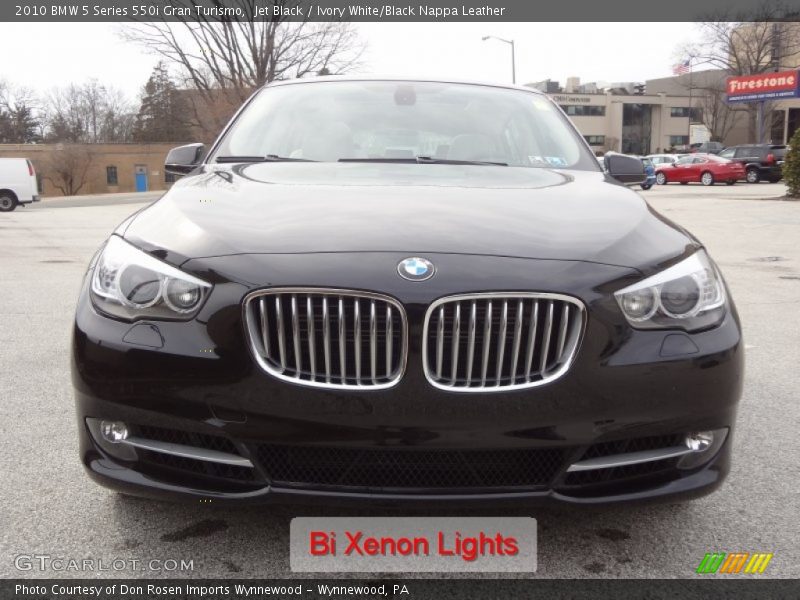 Jet Black / Ivory White/Black Nappa Leather 2010 BMW 5 Series 550i Gran Turismo