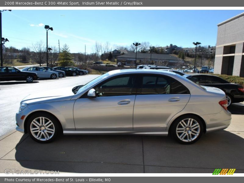 Iridium Silver Metallic / Grey/Black 2008 Mercedes-Benz C 300 4Matic Sport