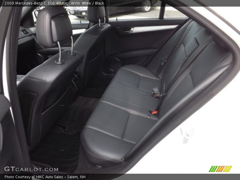 Arctic White / Black 2009 Mercedes-Benz C 300 4Matic
