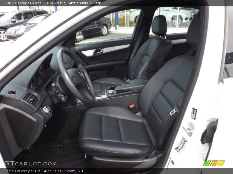 Arctic White / Black 2009 Mercedes-Benz C 300 4Matic