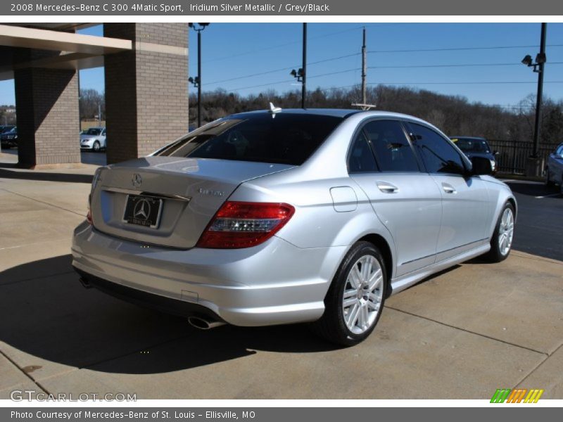 Iridium Silver Metallic / Grey/Black 2008 Mercedes-Benz C 300 4Matic Sport