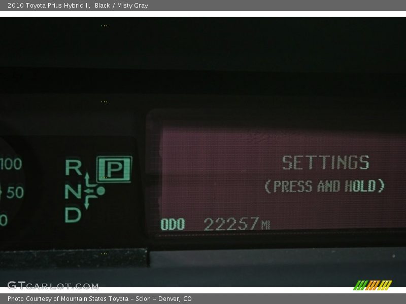 Black / Misty Gray 2010 Toyota Prius Hybrid II
