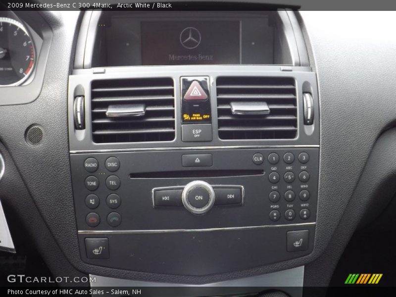 Arctic White / Black 2009 Mercedes-Benz C 300 4Matic