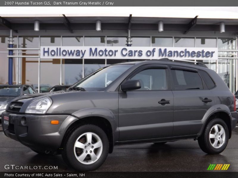 Dark Titanium Gray Metallic / Gray 2007 Hyundai Tucson GLS