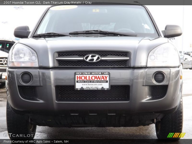 Dark Titanium Gray Metallic / Gray 2007 Hyundai Tucson GLS