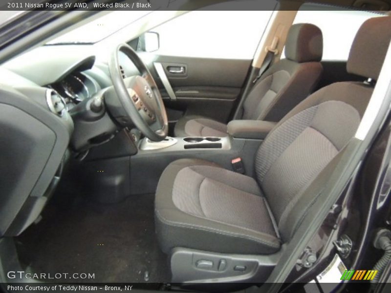Wicked Black / Black 2011 Nissan Rogue SV AWD