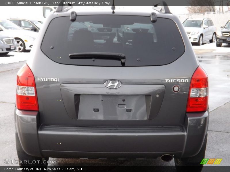 Dark Titanium Gray Metallic / Gray 2007 Hyundai Tucson GLS
