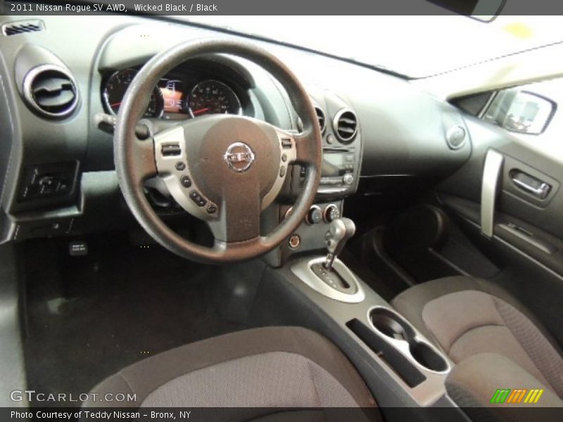 Wicked Black / Black 2011 Nissan Rogue SV AWD