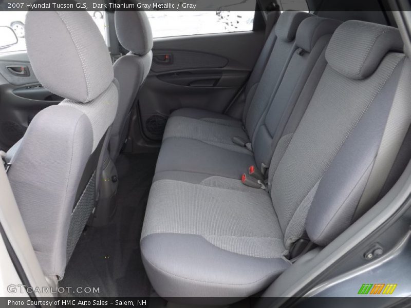 Dark Titanium Gray Metallic / Gray 2007 Hyundai Tucson GLS
