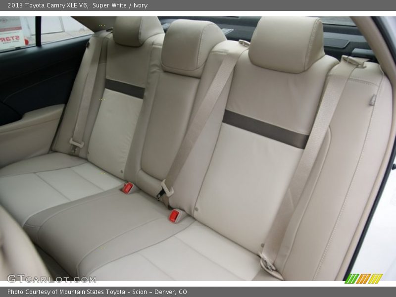 Rear Seat of 2013 Camry XLE V6