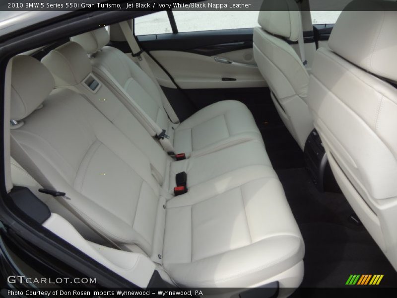 Jet Black / Ivory White/Black Nappa Leather 2010 BMW 5 Series 550i Gran Turismo