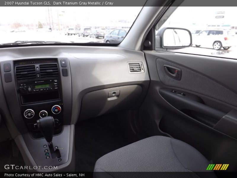 Dark Titanium Gray Metallic / Gray 2007 Hyundai Tucson GLS