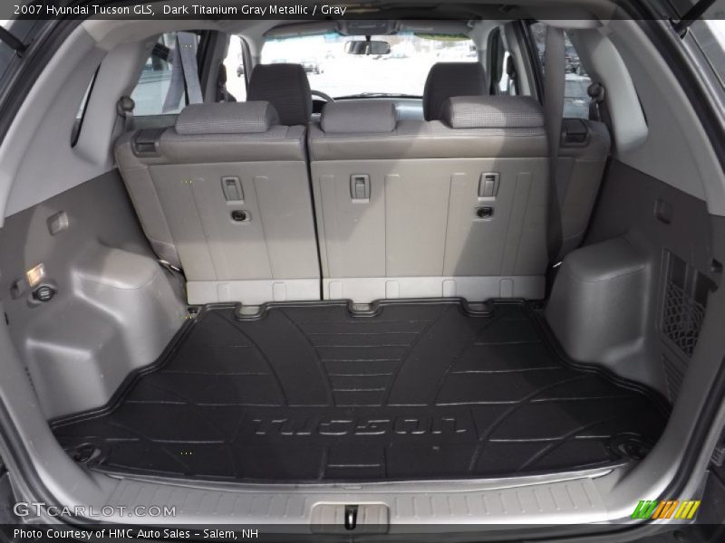 Dark Titanium Gray Metallic / Gray 2007 Hyundai Tucson GLS