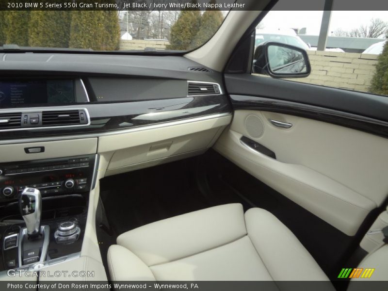 Jet Black / Ivory White/Black Nappa Leather 2010 BMW 5 Series 550i Gran Turismo