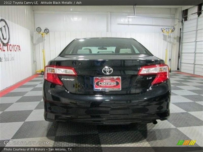 Attitude Black Metallic / Ash 2012 Toyota Camry LE