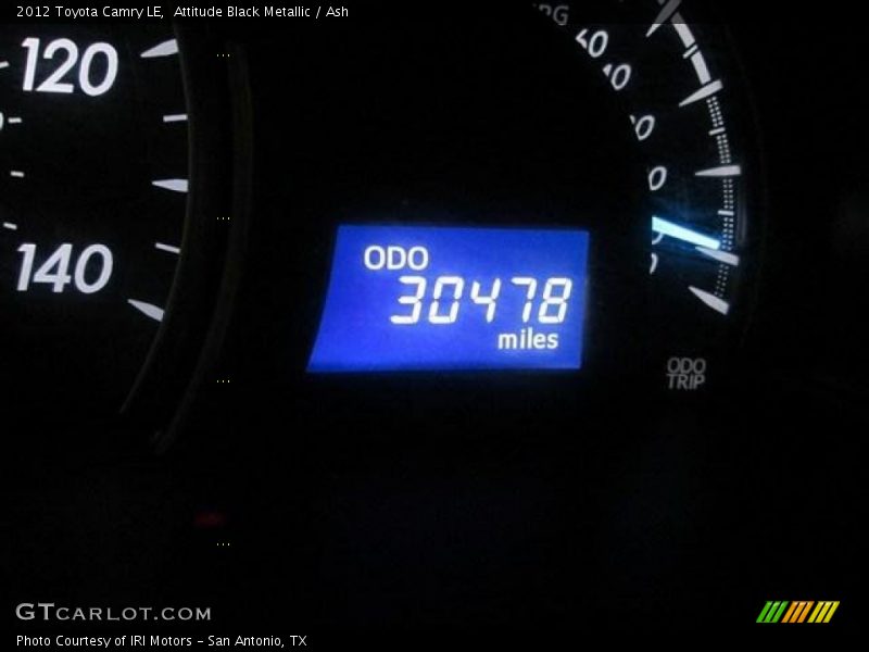 Attitude Black Metallic / Ash 2012 Toyota Camry LE