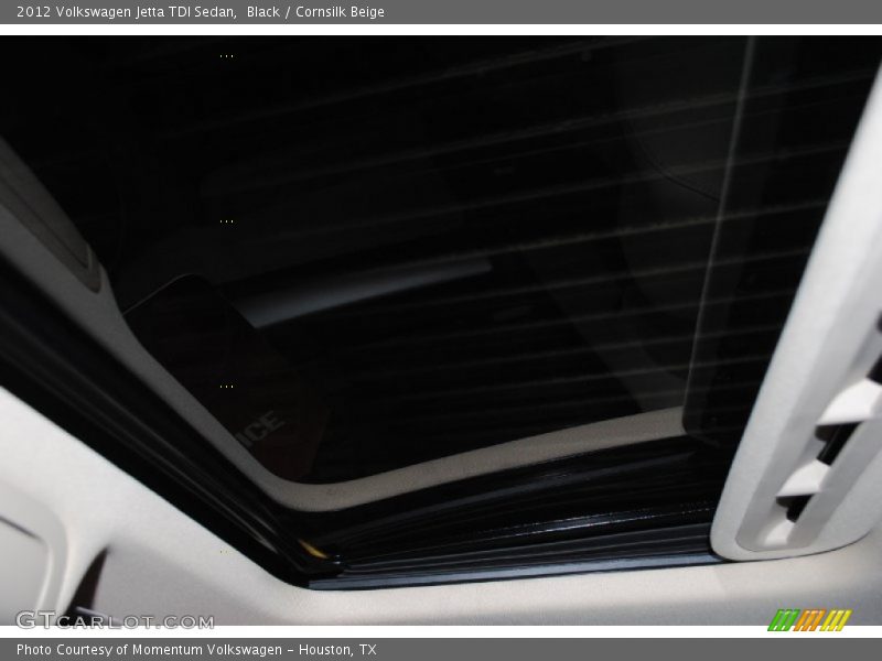 Black / Cornsilk Beige 2012 Volkswagen Jetta TDI Sedan