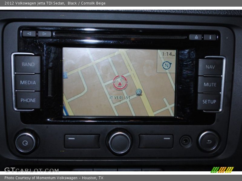 Black / Cornsilk Beige 2012 Volkswagen Jetta TDI Sedan