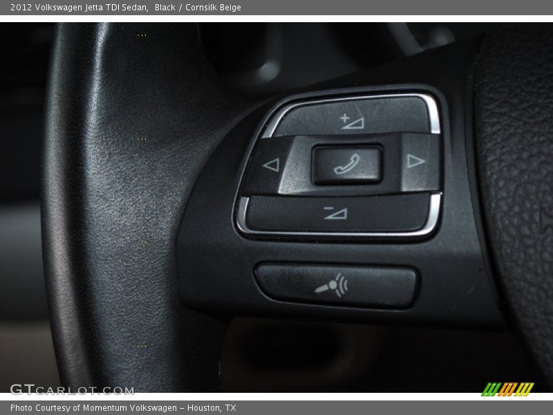 Black / Cornsilk Beige 2012 Volkswagen Jetta TDI Sedan