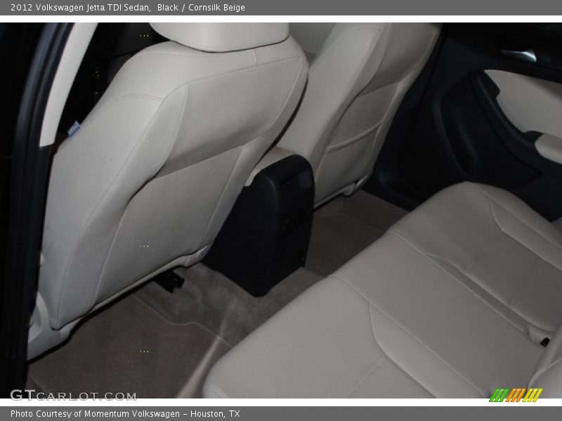 Black / Cornsilk Beige 2012 Volkswagen Jetta TDI Sedan