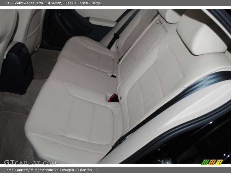 Black / Cornsilk Beige 2012 Volkswagen Jetta TDI Sedan