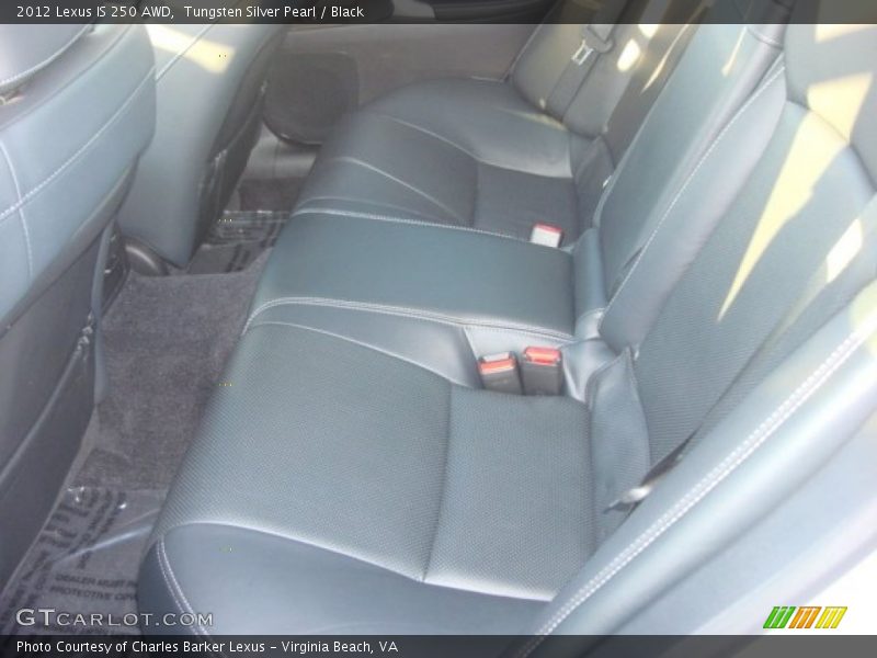 Tungsten Silver Pearl / Black 2012 Lexus IS 250 AWD