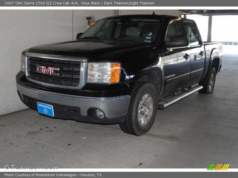 Onyx Black / Dark Titanium/Light Titanium 2007 GMC Sierra 1500 SLE Crew Cab 4x4