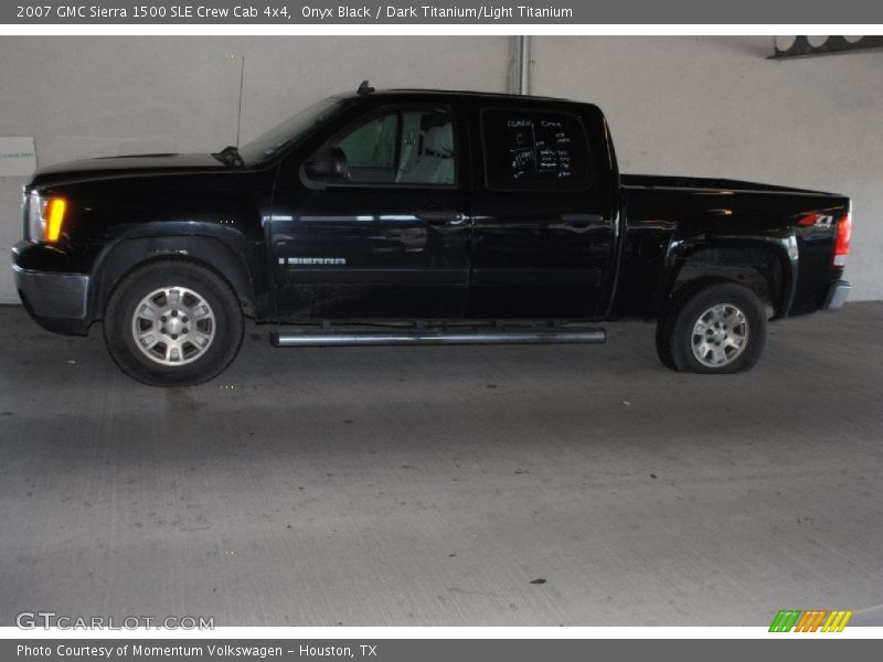 Onyx Black / Dark Titanium/Light Titanium 2007 GMC Sierra 1500 SLE Crew Cab 4x4