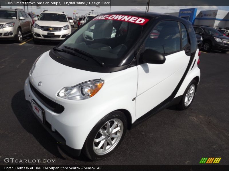 Crystal White / Design Black 2009 Smart fortwo passion coupe