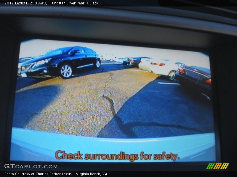 Tungsten Silver Pearl / Black 2012 Lexus IS 250 AWD