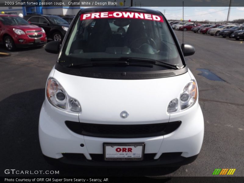 Crystal White / Design Black 2009 Smart fortwo passion coupe