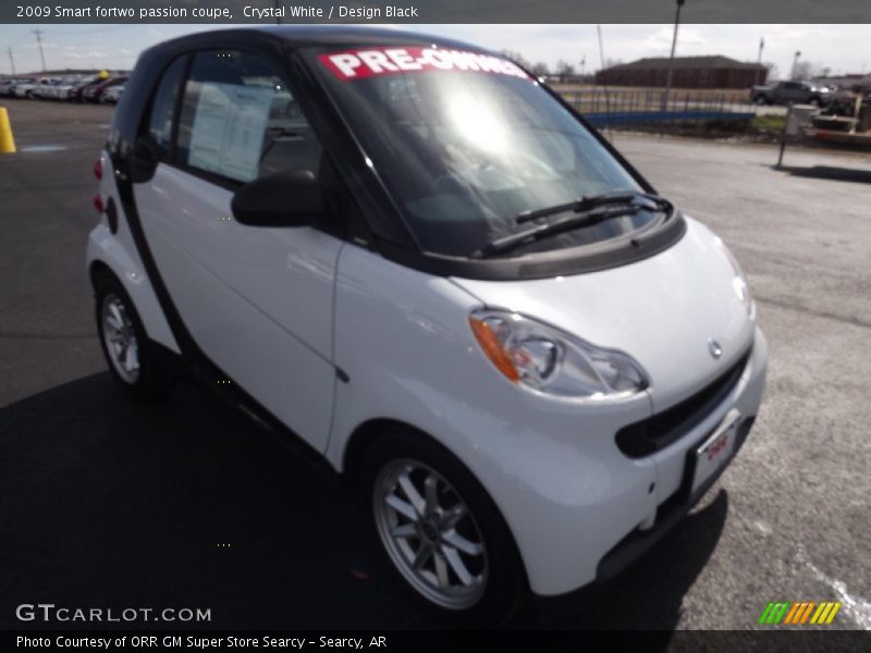 Crystal White / Design Black 2009 Smart fortwo passion coupe