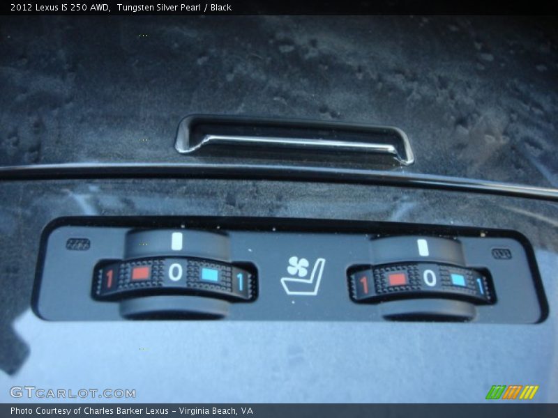 Tungsten Silver Pearl / Black 2012 Lexus IS 250 AWD