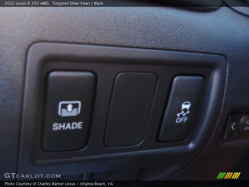 Tungsten Silver Pearl / Black 2012 Lexus IS 250 AWD